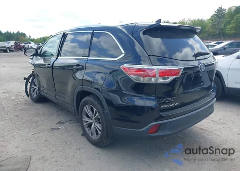 2015 Toyota Highlander Xle V6 from USA, damaged, VIN 5TDJKRFH5FS105557